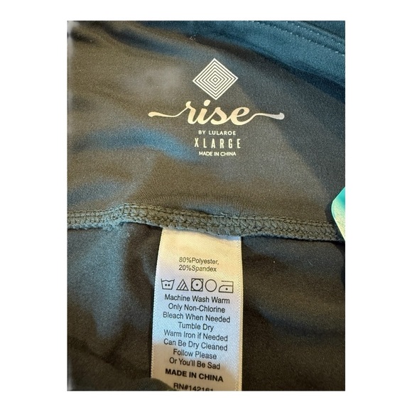 RISE High Waist Biker Shorts - Driven Compression Lotus Jersey Dark Green Shortp - Picture 8 of 13